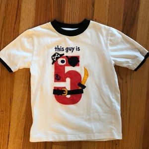 5T Gymboree Pirate Birthday shirt